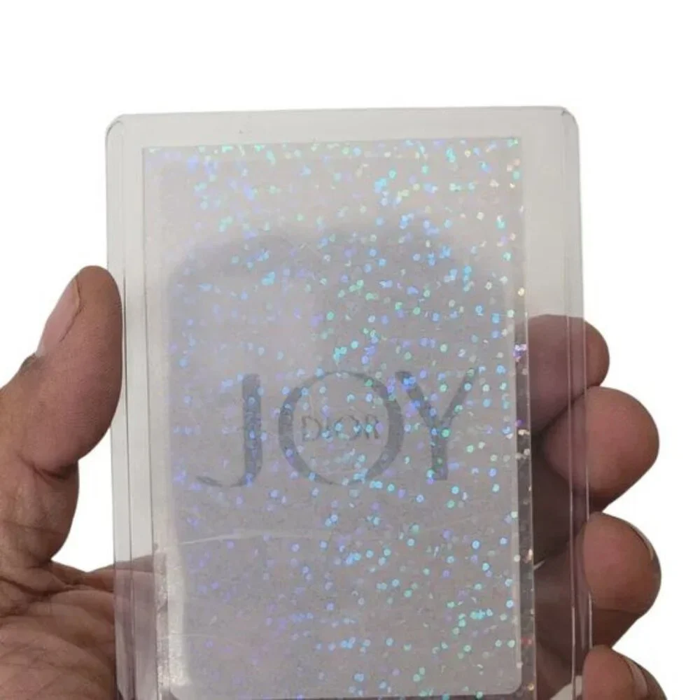 Dior JOY 3 Of Spades Holographic Glitter Playing Card